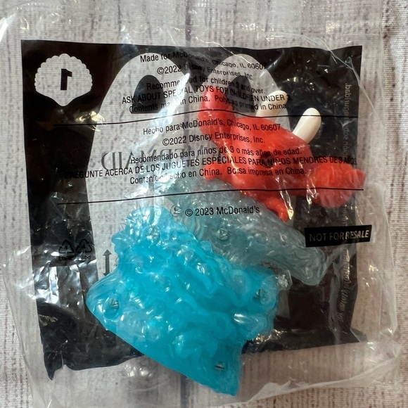 NWOT McDonald’s Disney Little Mermaid Sebastian 2023 Toy #1 Sealed - Picture 2 of 2